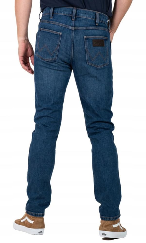 Wrangler LARSTON SLIM Louie Louie SUPERFABRICEREDE MØRK DENIM W38 L32