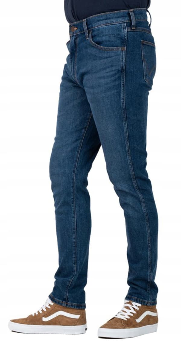 Wrangler LARSTON SLIM Louie Louie SUPERFABRICEREDE MØRK DENIM W38 L32
