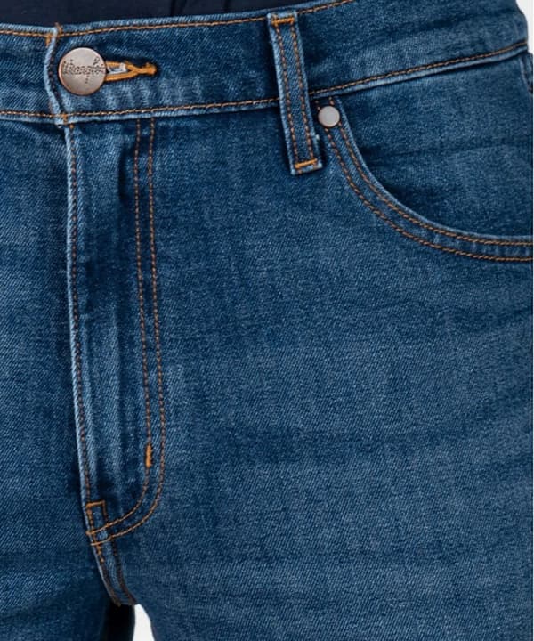 Wrangler LARSTON SLIM Louie Louie SUPERFABRICEREDE MØRK DENIM W38 L32