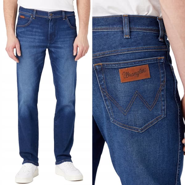 Wrangler TEXAS SLIM Star Man 365 VARM, OCH MÖRK DENIM W38 L32