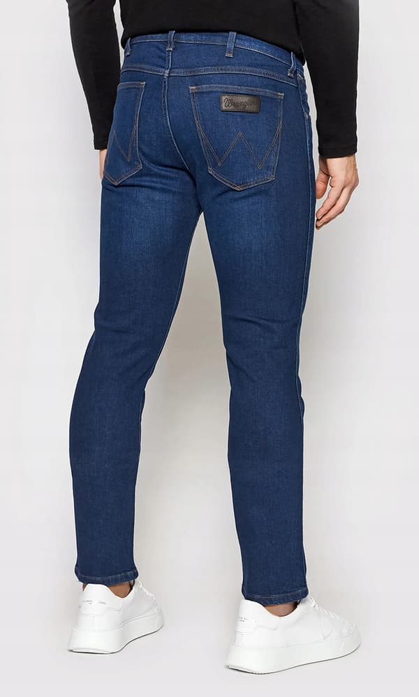 Wrangler LARSTON SLIM TAPERED The Bullseye FITTED MÖRK DENIM W36 L32