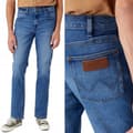 Miniatyrbild 1 av 7: Wrangler LARSTON SLIM Rökfärgade THERMOJEANS W30 L32