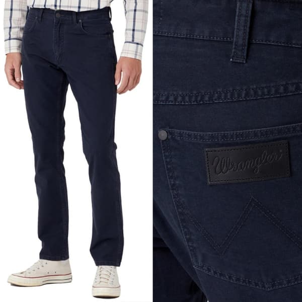 Wrangler GREENSBORO Mörkblå ICKE-STRETCH W33 L34