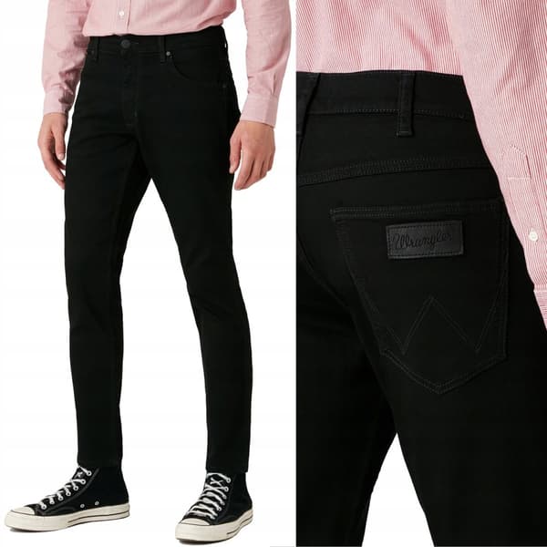 Wrangler Greensboro Black Valley Simple Black Denim W46 L36