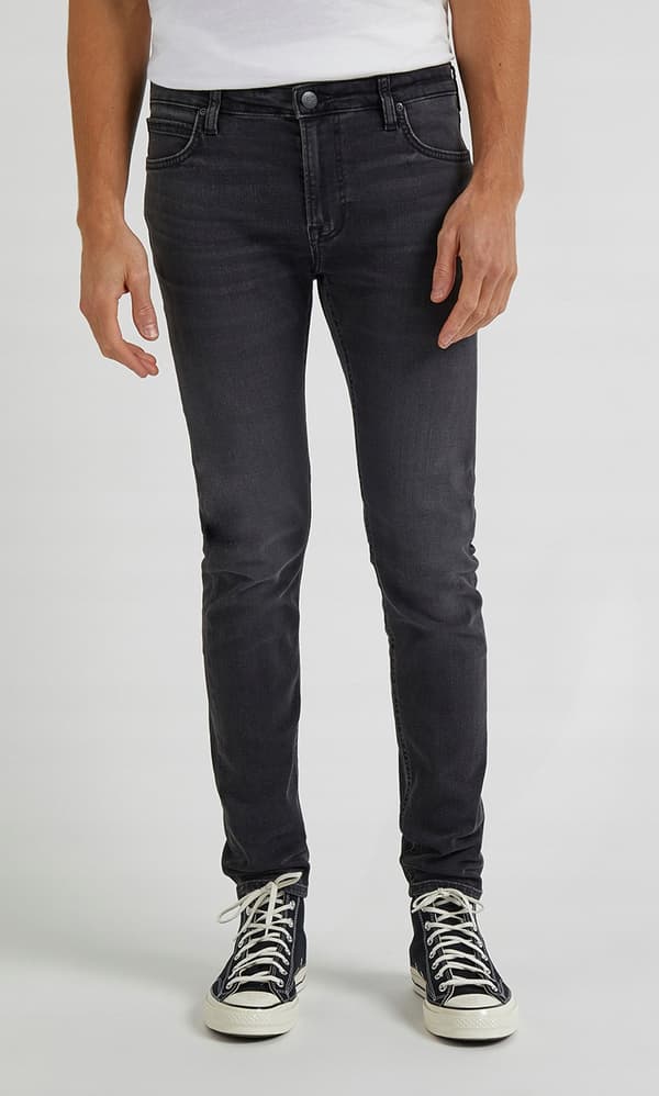 Lee MALONE SKINNY Mørke Side GRÅ SKINNY BUKSER W30 L32