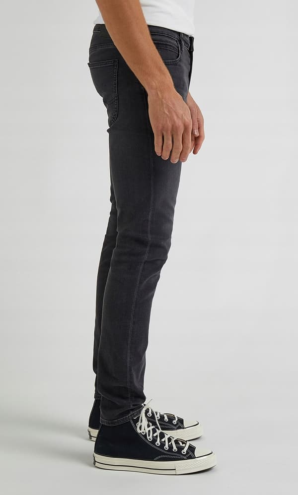 Lee MALONE SKINNY Mørke Side GRÅ SKINNY BUKSER W30 L32