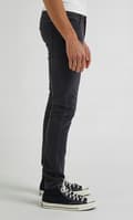 Miniatyrbillede 6 af 8: Lee MALONE SKINNY Mørke Side GRÅ SKINNY BUKSER W30 L32