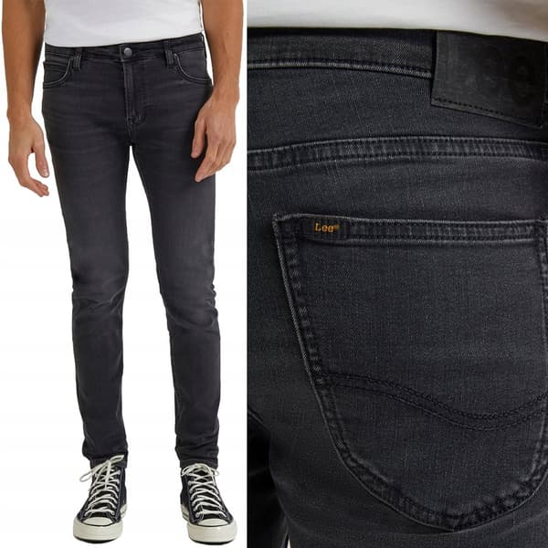 Lee MALONE SKINNY Mørke Side GRÅ SKINNY BUKSER W30 L32
