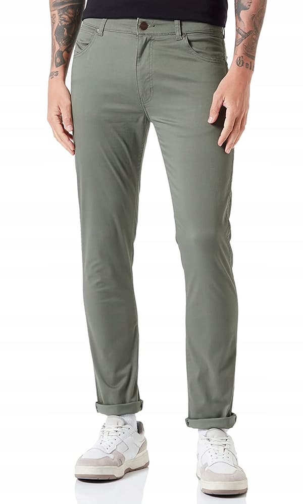 Wrangler LARSTON SLIM Dusty Olive GREEN W32 L34