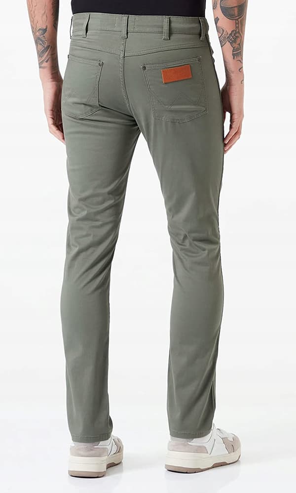 Wrangler LARSTON SLIM Dusty Olive GREEN W32 L34