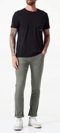 Pikkukuva 5 / 7: Wrangler LARSTON SLIM Dusty Olive GREEN W32 L34