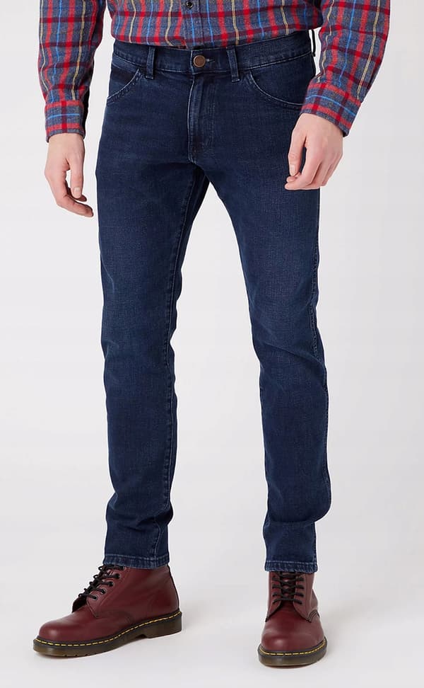 Wrangler Bryson Skinny This Moment Marineblå Jeans W30 L32