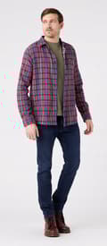 Miniatyrbillede 5 af 7: Wrangler Bryson Skinny This Moment Marineblå Jeans W30 L32