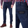 Miniatyrbillede 1 af 7: Wrangler Bryson Skinny This Moment Marineblå Jeans W30 L32