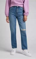 Miniatyrbild 3 av 8: Lee CAROL RAKA MidTrashed MOM JEANS W28 L35