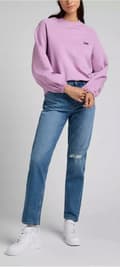 Miniatyrbild 5 av 8: Lee CAROL RAKA MidTrashed MOM JEANS W28 L35
