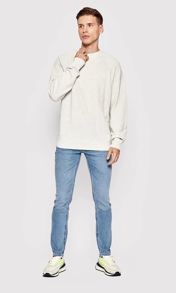 Lee MALONE SKINNY WORN KALI BLÅ SKINNY BYXOR W30 L32