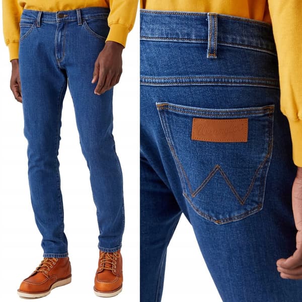 Wrangler BRYSON SKINNY Revival SKINNY MÖRK DENIM W36 L34