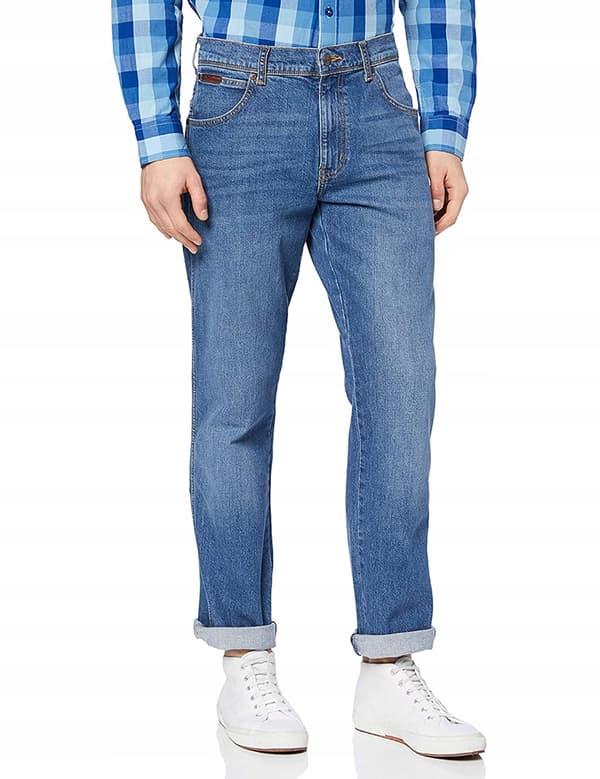 Wrangler Texas Worn Blå Herrejeans W40 L32
