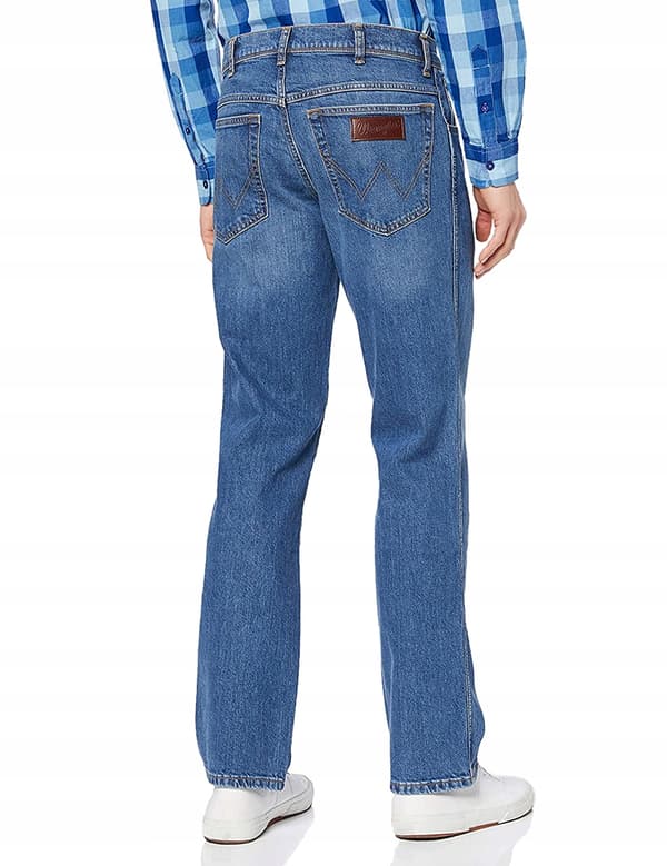 Wrangler Texas Worn Blå Herrejeans W40 L32