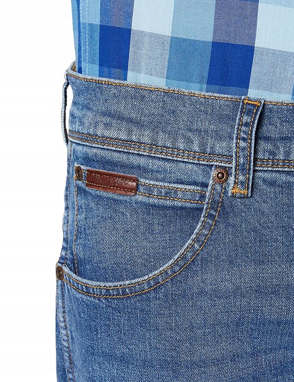 Wrangler Texas Worn Blå Herrejeans W40 L32