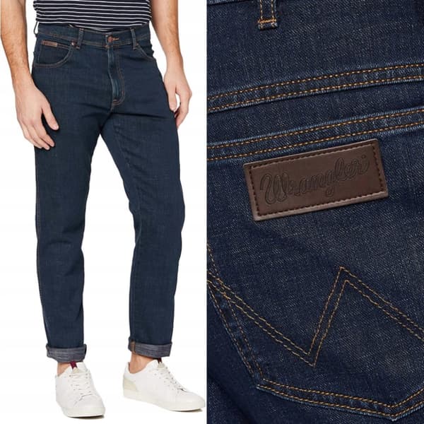 Wrangler TEXAS SLIM Cross Game -farkut, tummansiniset, W31, L32