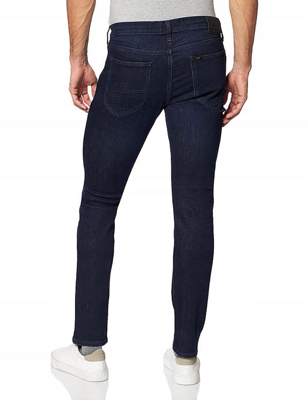 Lee LUKE SLIM DARK PARK NAVY BLUE SKINNY PANTS W30 L32