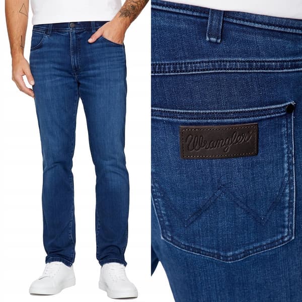 Wrangler LARSTON Apollo FREE TO STRETCH BEKVÄM MÖRK DENIM W34 L36