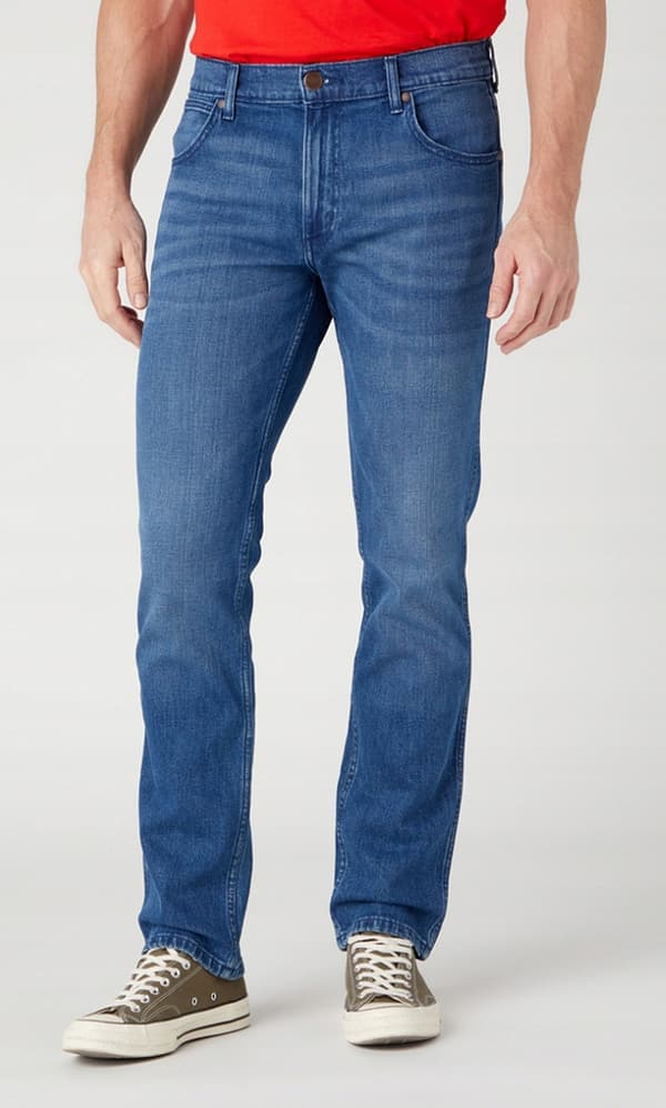 Wrangler GREENSBORO REGULAR Aries Blå LIGHT BEN DENIM W40 L30