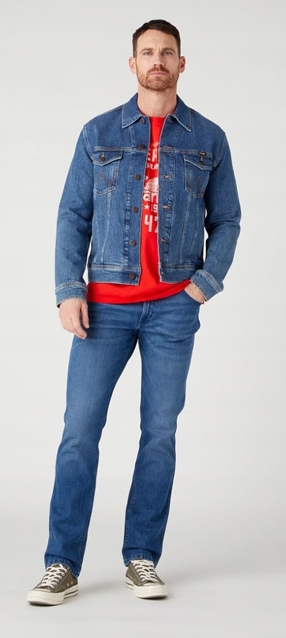 Wrangler GREENSBORO REGULAR Aries Blå LIGHT BEN DENIM W40 L30