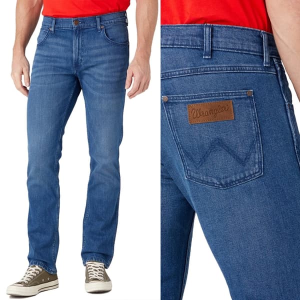 Wrangler GREENSBORO REGULAR Aries Blå LIGHT BEN DENIM W40 L30