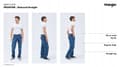 Pikkukuva 8 / 8: Wrangler FRONTIER RELAXED Cool Twist LOOSE STRAIGHT BLUE DENIM W38 L34