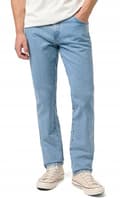 Miniatyrbillede 3 af 6: Wrangler TEXAS SLIM Good Vibes KLASSISK TAPERED BLÅ DENIM W38 L32