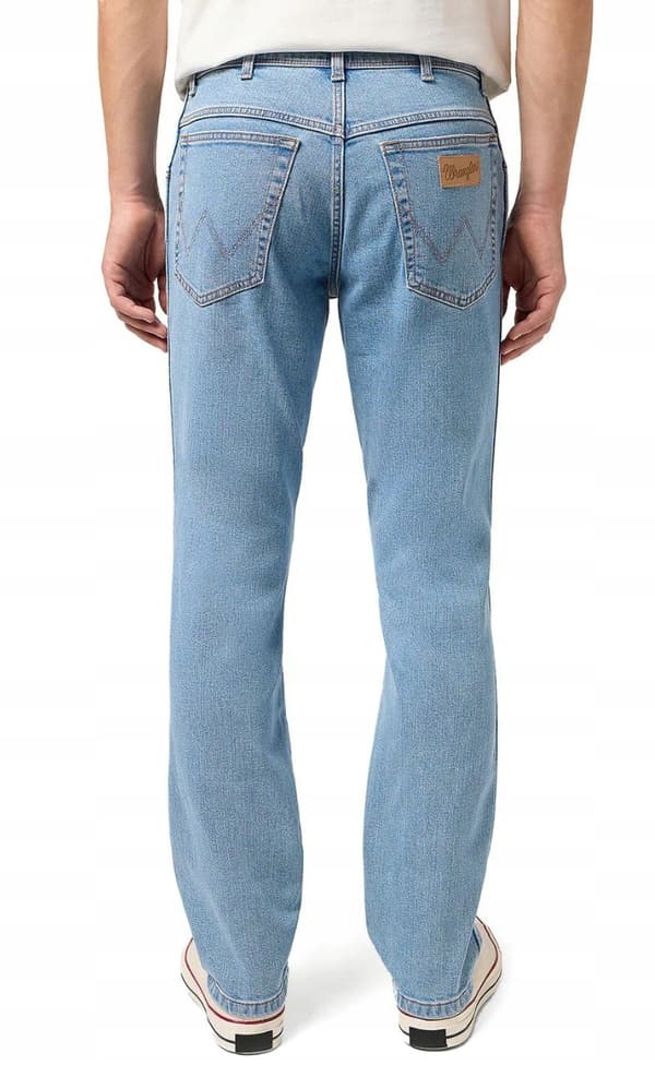 Wrangler TEXAS SLIM Good Vibes KLASSISK TAPERED BLÅ DENIM W38 L32