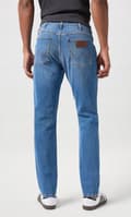 Miniatyrbillede 4 af 8: Wrangler LARSTON SLIM TAPERED Garner TAPERED BLÅ JEANS W30 L32