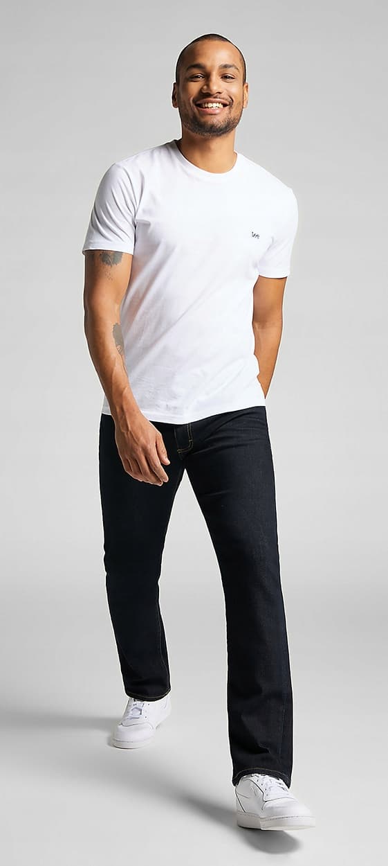 Lee SLIM FIT Extreme Motion MVP Rinse FITTED BEKVÄM MARINBLACK W34 L32