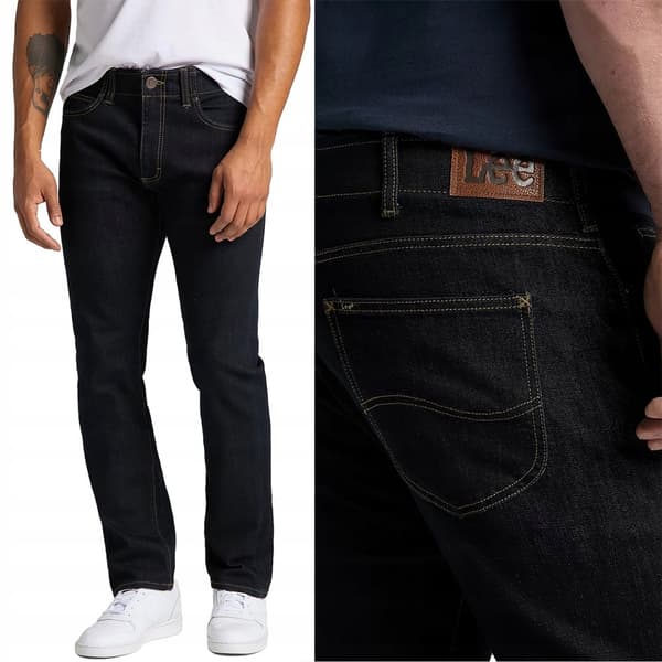 Lee SLIM FIT Extreme Motion MVP Rinse FITTED BEKVÄM MARINBLACK W34 L32