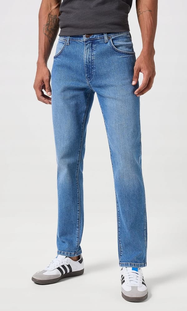 Wrangler LARSTON SLIM TAPERED Garner TAPERED BLÅ JEANS W30 L34