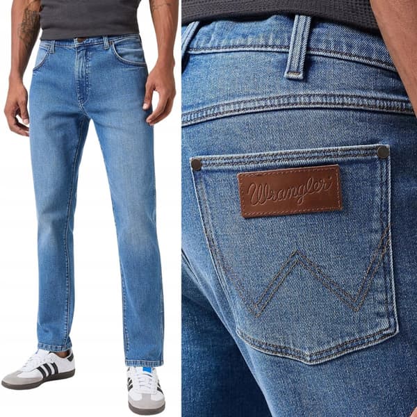 Wrangler LARSTON SLIM TAPERED Garner TAPERED BLÅ JEANS W30 L34
