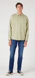 Miniatyrbild 5 av 8: Wrangler LARSTON SLIM TAPERED For Real TAPERED DARK DENIM W36 L34