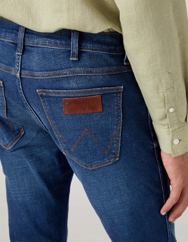Wrangler LARSTON SLIM TAPERED For Real TAPERED DARK DENIM W36 L34