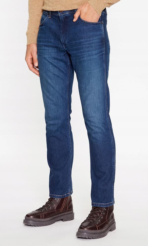 Wrangler GREENSBORO Green Fuzz BRUSHED 365 LÄMPIMÄT TUMMAT FARKUT W38 L34