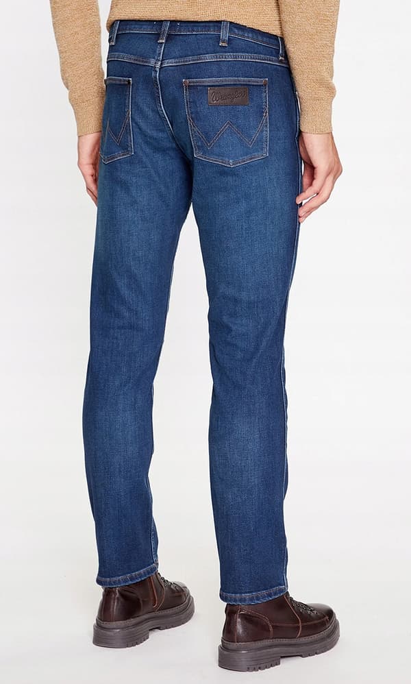 Wrangler GREENSBORO Green Fuzz BRUSHED 365 LÄMPIMÄT TUMMAT FARKUT W38 L34