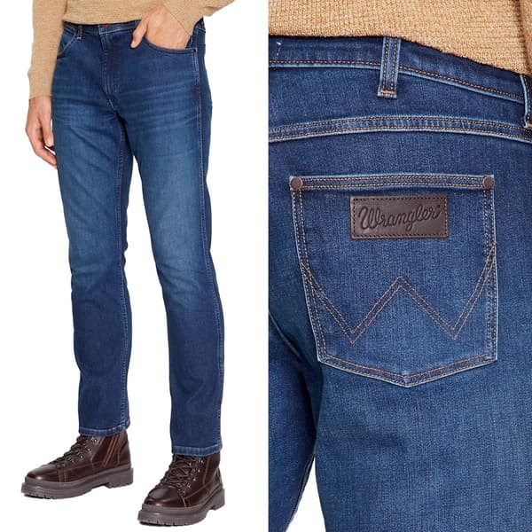 Wrangler GREENSBORO Green Fuzz BRUSHED 365 LÄMPIMÄT TUMMAT FARKUT W38 L34