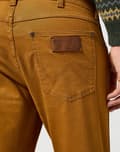 Miniatyrbillede 7 af 8: Wrangler GREENSBORO Monks Robe ENKLE BRUNE STOFBUKSER W31 L32