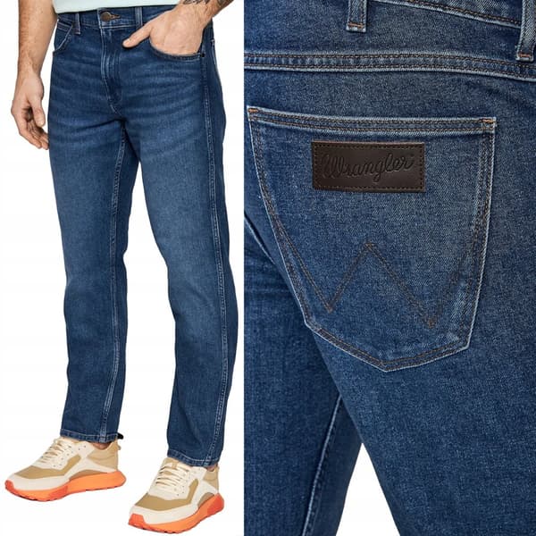 Wrangler Greensboro Blå Arcade Weather Anything Mörka Jeans W44 L32