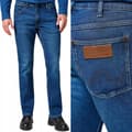 Miniatyrbillede 1 af 8: Wrangler GREENSBORO Dark Trails BØRSTEDE 365 VARME, LIGE MØRKE JEANS W32 L36