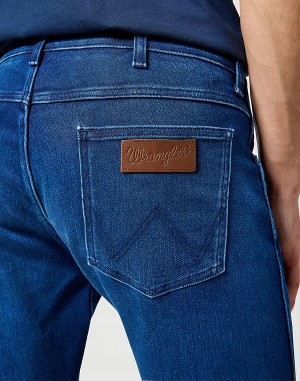 Wrangler BRYSON Blue Jam FREE TO STRETCH SKINNY DARK DENIM W32 L34