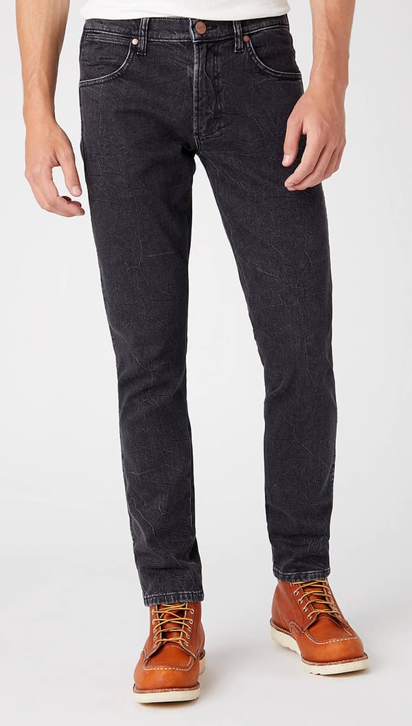 Wrangler LARSTON Black Lightning HERITAGE COLLECTION MUSTAT FARKUT W34 L32