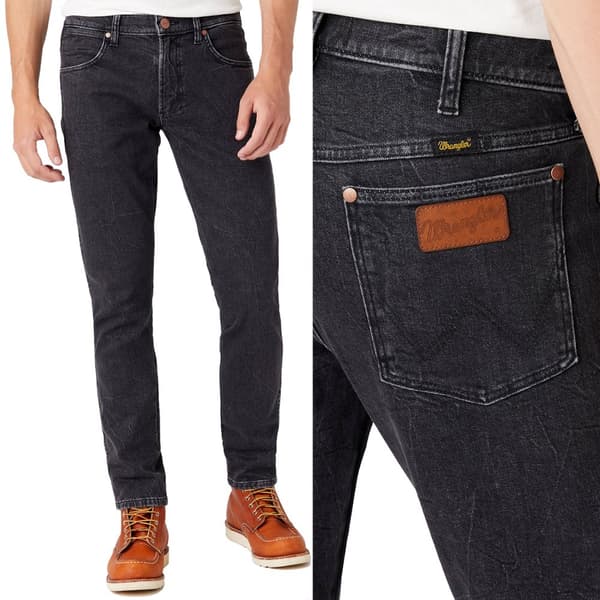 Wrangler LARSTON Black Lightning HERITAGE COLLECTION MUSTAT FARKUT W34 L32
